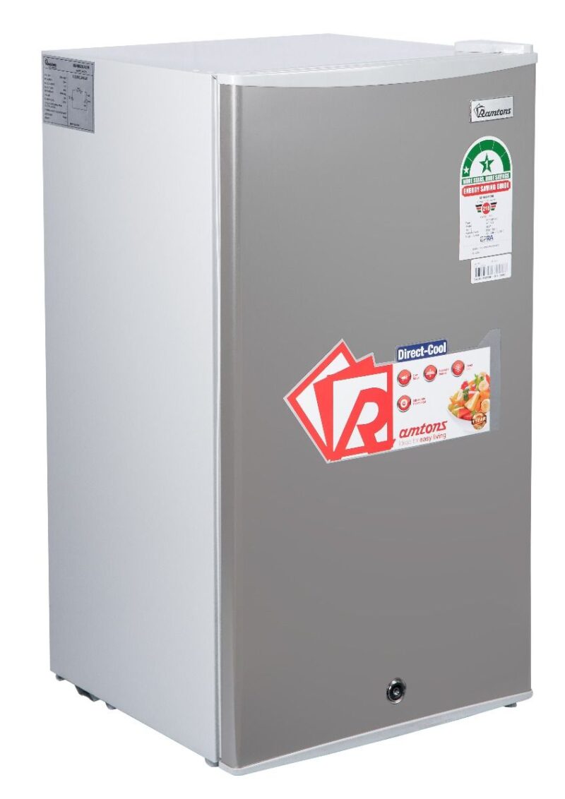 Ramtons 93 Liters Single Door Fridge, Silver Cool Star Refrigeration